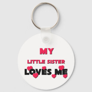 Mijn kleine zusje houdt van me sleutelhanger