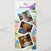 Mijn kleinkinderen groot gepersonaliseerd Bladwijz Menu (Voorkant)