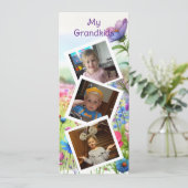 Mijn kleinkinderen groot gepersonaliseerd Bladwijz Menu (Staand voorkant)