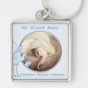 Mijn kleinzoon baby foto sleutelhanger