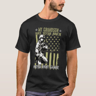 Mijn kleinzoon heeft jouw achterpoot leger gammie t-shirt