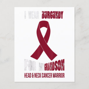 Mijn kleinzoon Mijn hoofd Neck Cancer Warrior Gift Flyer