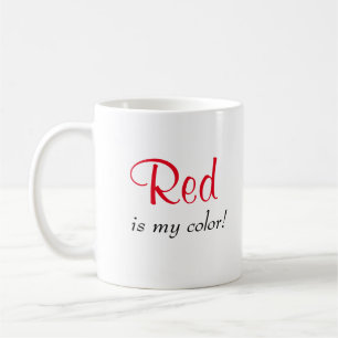 Mijn kleur is Schattig Rood zeggen Koffiemok
