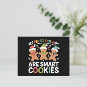 Mijn kleuterschool Kinderen zijn Smart Cookies Tea Feestdagenkaart
