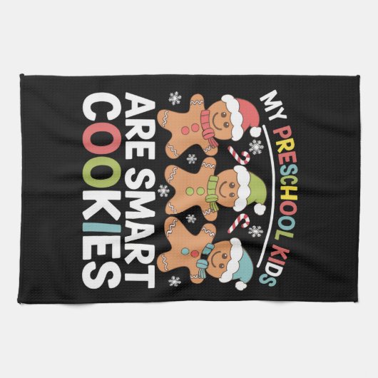 Mijn kleuterschool Kinderen zijn Smart Cookies Tea Theedoek (Horizontaal)