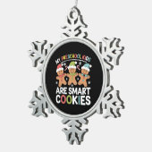 Mijn kleuterschool Kinderen zijn Smart Cookies Tea Tin Sneeuwvlok Ornament (Rechts)