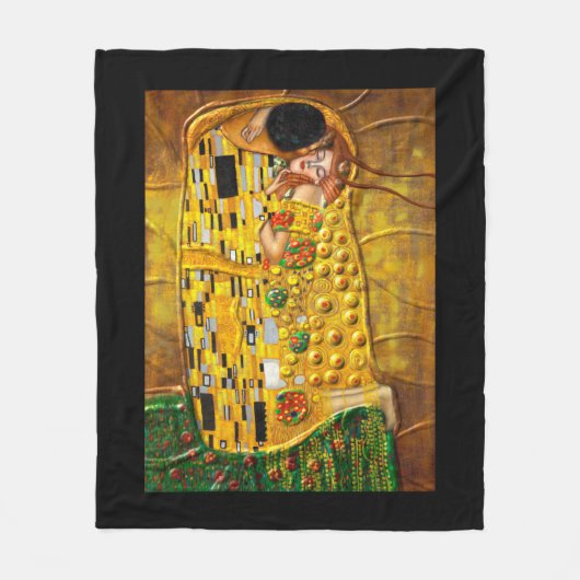 Mijn Klimt Serie: De kus Fleece Deken (Voorkant)