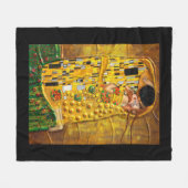 Mijn Klimt Serie: De kus Fleece Deken (Voorkant (Horizontaal))