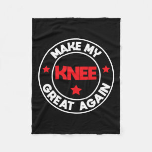 Mijn knie weer geweldig grappig letsel chirurgie h fleece deken