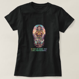 Mijn knieën zijn vintage geweldige verhalen slecht t-shirt