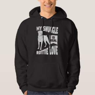 Mijn knuffel is echt rottie liefde rottweiler dier hoodie