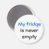 Mijn koelkast is nooit leeg magneet (Voorkant / Achterkant)
