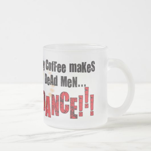 Mijn koffie... matglas koffiemok (Rechts)