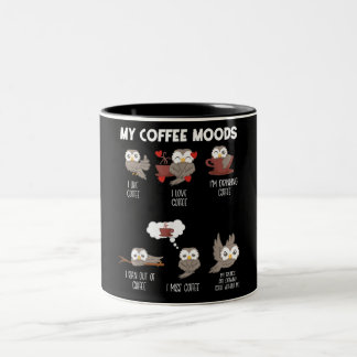 Mijn koffie Moods Owl Gift Owl Lovers Coffee Gift Tweekleurige Koffiemok