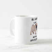 Mijn koffiepug koffiemok (Voorkant links)