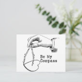 Mijn kompas zijn briefkaart (Staand voorkant)