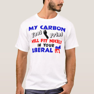 Mijn koolstofvoetafdruk! t-shirt