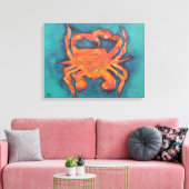 Mijn krab canvas afdruk (Insitu (Woonkamer))