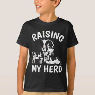 Mijn Kudde Boer Moeder Koe Kalveren Liefhebber Moe T-shirt