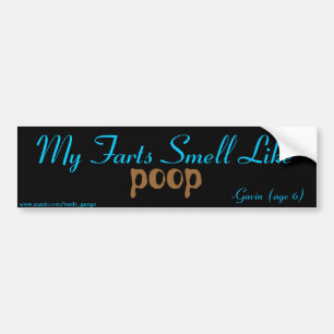 Mijn kunst smal als poep bumpersticker