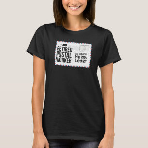 Mijn Laatste Brief Gepensioneerde Postmedewerker P T-shirt
