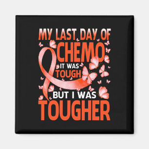 Mijn laatste dag chemo-leukemiebewustmakingsboter magneet