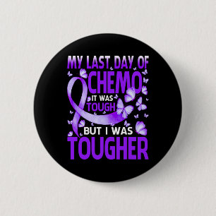 Mijn laatste dag van de dag chemo fibromyalgie bew ronde button 5,7 cm