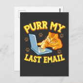 Mijn laatste e-mail Spint Briefkaart (Voorkant / Achterkant)