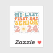 Mijn laatste Eerste Dag Senior Class van 2024 Sticker (Vel)