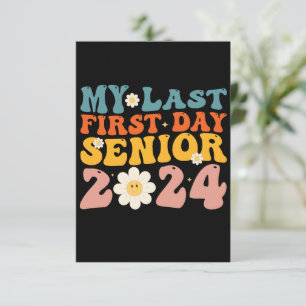 Mijn laatste eerste schooldag eindexamenklas 2024 bedankkaart