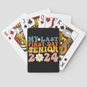 Mijn laatste eerste schooldag eindexamenklas 2024 pokerkaarten