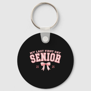 Mijn laatste eerste schooldag Senior 2026 Retro Gr Sleutelhanger
