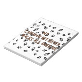 mijn lab loopt op me af notitieblok (Gedraaid)