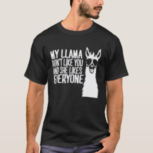 Mijn lama houdt niet van je lama t-shirt