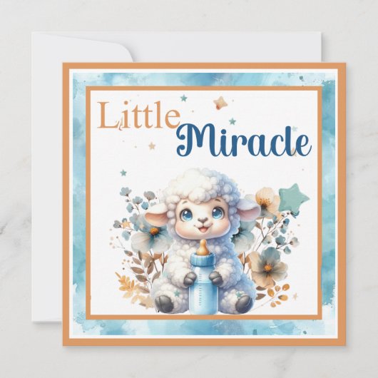 Mijn lammetje bedankkaart (Voorkant)