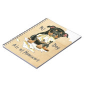 Mijn Lancashire Heeler Ate Mijn thuiswerk Notitieboek (Linkerzijde)