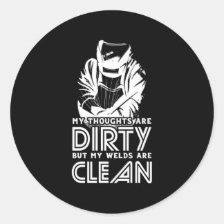 Mijn lassen zijn schoon ronde sticker