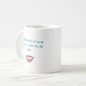 Mijn leeftijd bewerken koffiemok (Voorkant links)