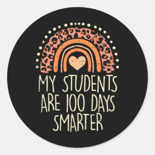Mijn leerlingen zijn 100 dagen slimmer 100ste dag ronde sticker