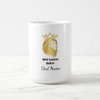 Mijn LeeuwenPapa – Gouden Leeuw Vader cadeau voor Koffiemok