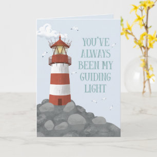 Mijn leidend licht – Vaderdagkaart vuurtoren Kaart