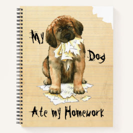 Mijn Leonberger Ate Mijn thuiswerk Notitieboek