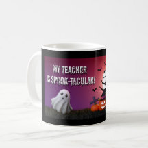 “Mijn leraar is spook‑tastisch!” Halloween mok