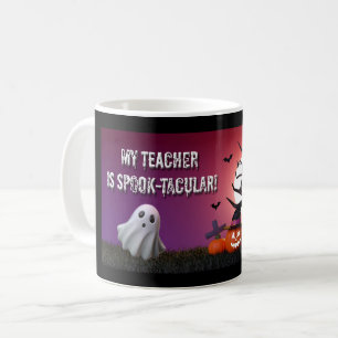 “Mijn leraar is spook‑tastisch!” Halloween mok