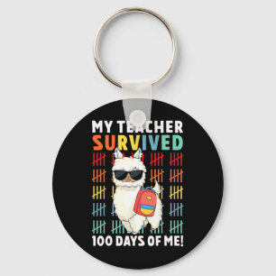 Mijn leraar overleefde 100 dagen van mij 100e dag  sleutelhanger