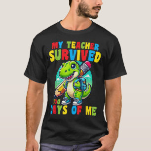 Mijn leraar overleefde 100 dagen van mij 100ste da t-shirt