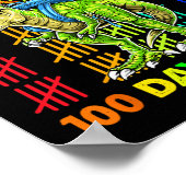 Mijn leraar overleefde 100 dagen van mij dinosauru poster (Hoek)