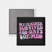 Mijn leraar overleefde 100 dagen van mijn disco gr magneet (Voorkant / Achterkant)