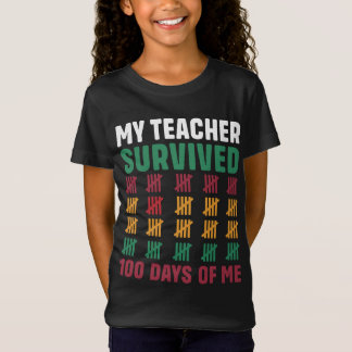 Mijn leraar overleefde 100 dagen van mijn grappige t-shirt