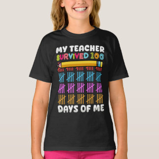 Mijn leraar overleefde 100 dagen van mijn school t-shirt